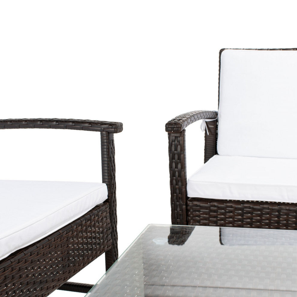 Safavieh Krissy Living Set, Brown/White