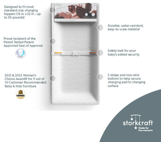 Storkcraft Nest 4-Sided Contoured Changing Pad
