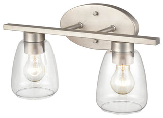 2 Light 16" Satin Nickel Bathroom Vanity Light