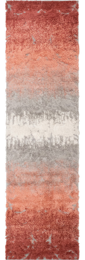 Noori Rug High-low Sierra Grey/Terracotta Runner