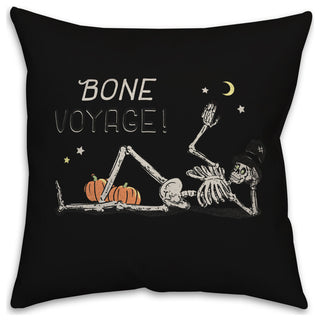 Bone Voyage! 16x16 Throw Pillow