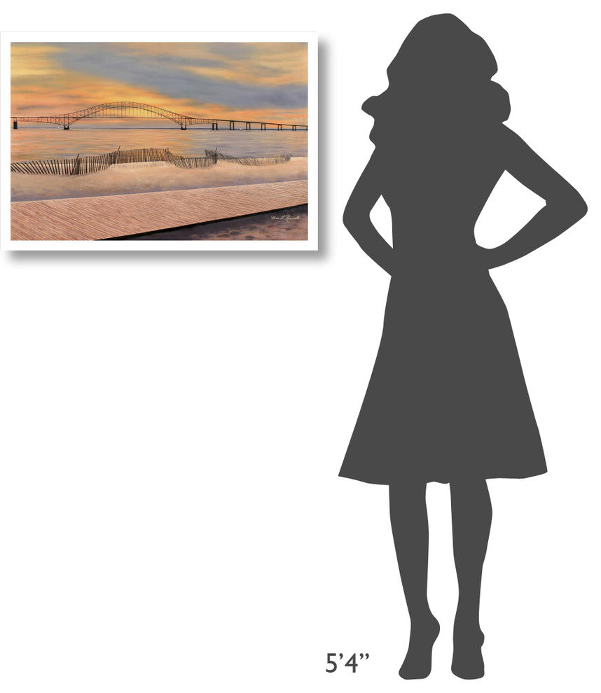 "Captree Sunset" Digital Paper Print by Diane Romanello, 32"x22"