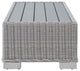Lounge Sofa Chair Table Set, Rattan, Wicker, Gray White, Modern, Outdoor