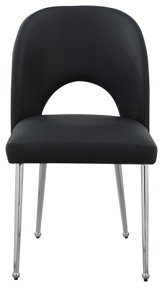 Logan Dining Chair, Set of 2, Black