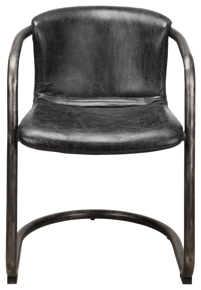 Industrial Freeman Dining Chair Antique Black - M2 - Black