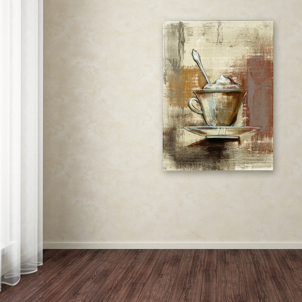 Silvia Vassileva 'Cafe Classico III Neutral' Canvas Art, 47"x35"