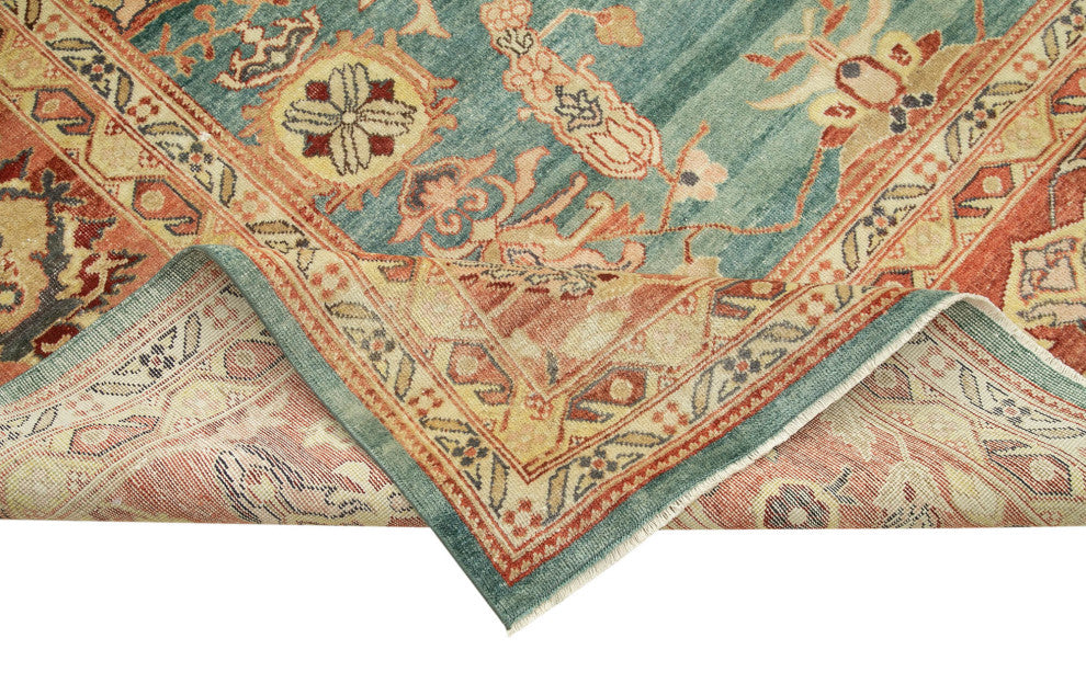 Rug N Carpet - Handmade Oriental 10' 1" x 13' 7" Large Oushak Area Rug