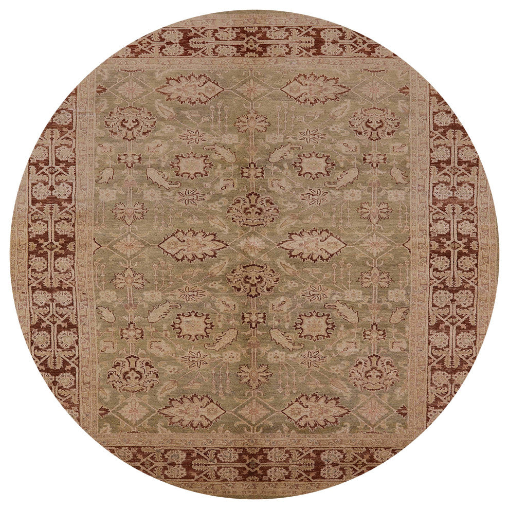 Ahgly Company Indoor Round Mid-Century Modern Area Rugs, 5' Round