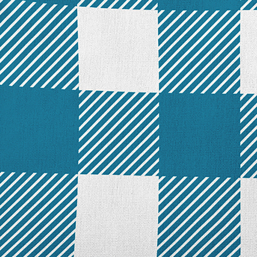 Buffalo Plaid Accent Pillow, Unreal Teal, 14"x20"