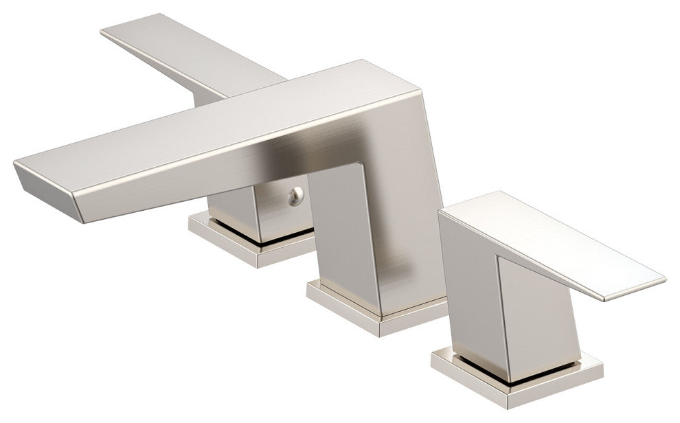 Mid-Town Two Handle Widespread Lavatory Faucet Chrome, Brushed Nickel