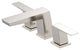 Mid-Town Two Handle Widespread Lavatory Faucet Chrome, Brushed Nickel