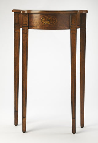 Chester Demilune Console Table, Olive Ash