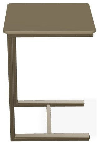 17.5" Square Marine Grade Outdoor End Table, Beachwood