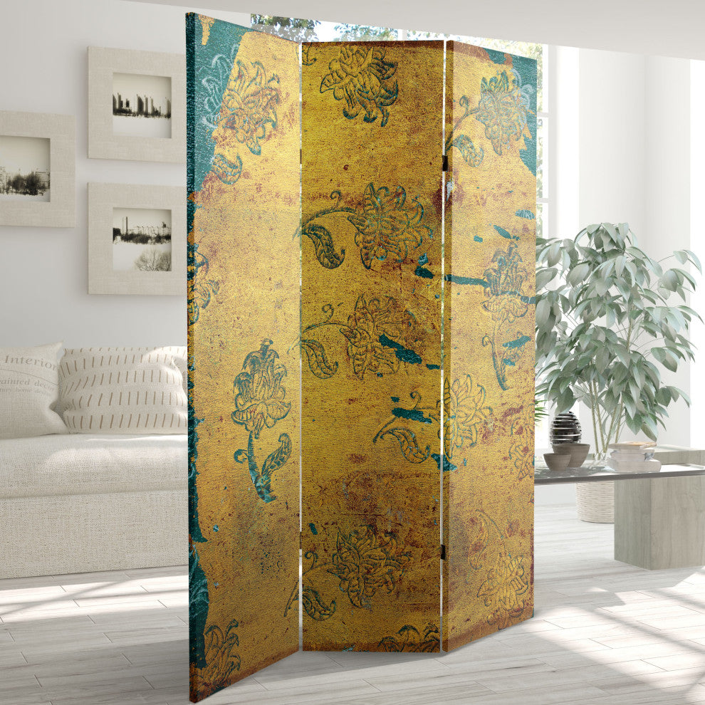 6' Tall Falling Blossoms Canvas Room Divider