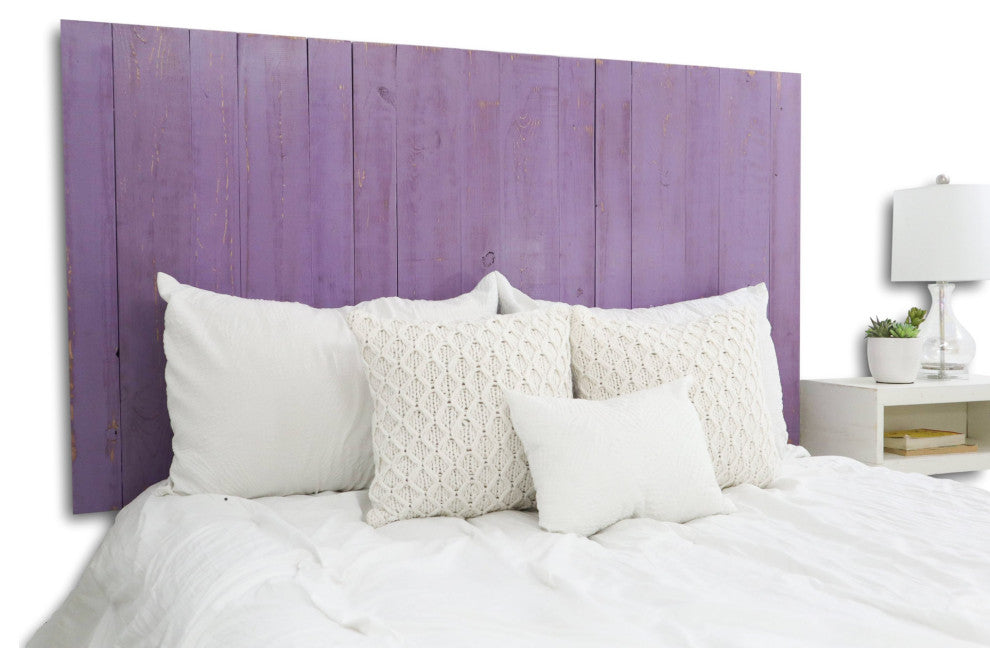 Handcrafted Headboard, Leaner Style, Lavender, Twin