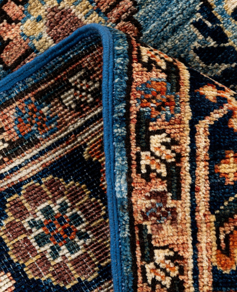 Serapi One-of-a-Kind Hand-Knotted Area Rug Light Blue, 2'7" x 9'5"