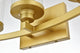 3 Light Brass And Clear Bath Sconce