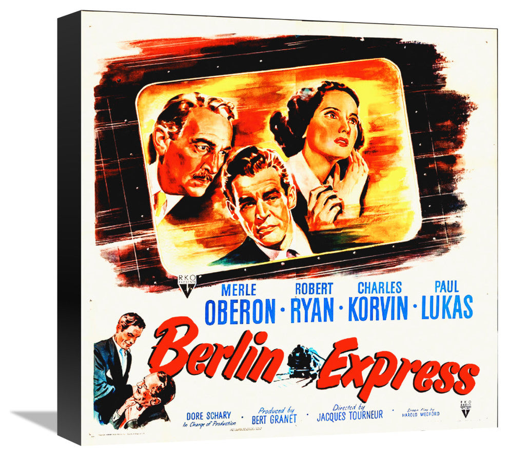 "Berlin Express" Stretched Canvas Giclee by Hollywood Photo Archive, 16"x16"