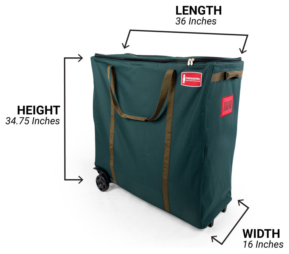 Rolling Multi Use Christmas Decoration Storage Bag With Wheels