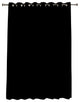 Thermal Blackout Curtain With Stainless Steel Grommet Top, Black, 80"x96"