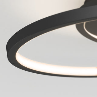 Artika Salto Ceiling Flushmount Light, Black