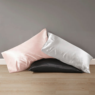 Madison Park Essentials Satin Luxury Satin 2-Piece Pillowcase Set, Blush Pink