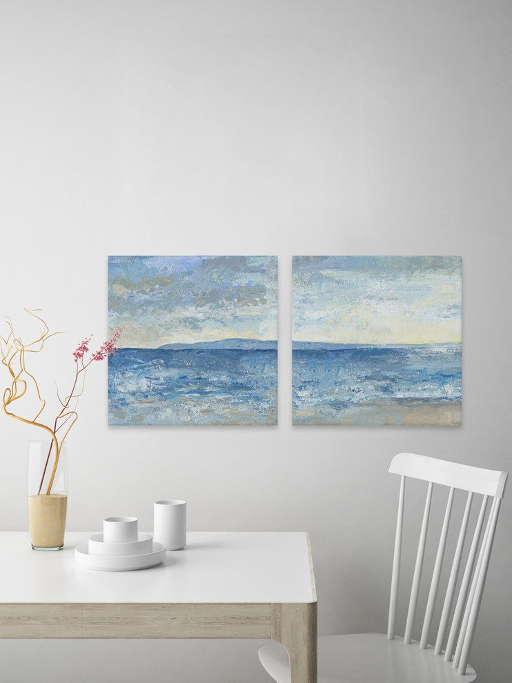 Massive Sea Diptych, 64"x32"