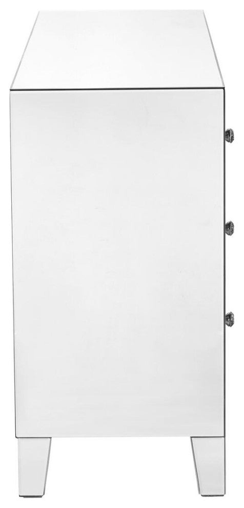 3 Drawers Dresser 32 X16 X 32" In Clear Mirror
