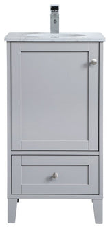 19" Traditional Grey-Light Bathroom Vanity