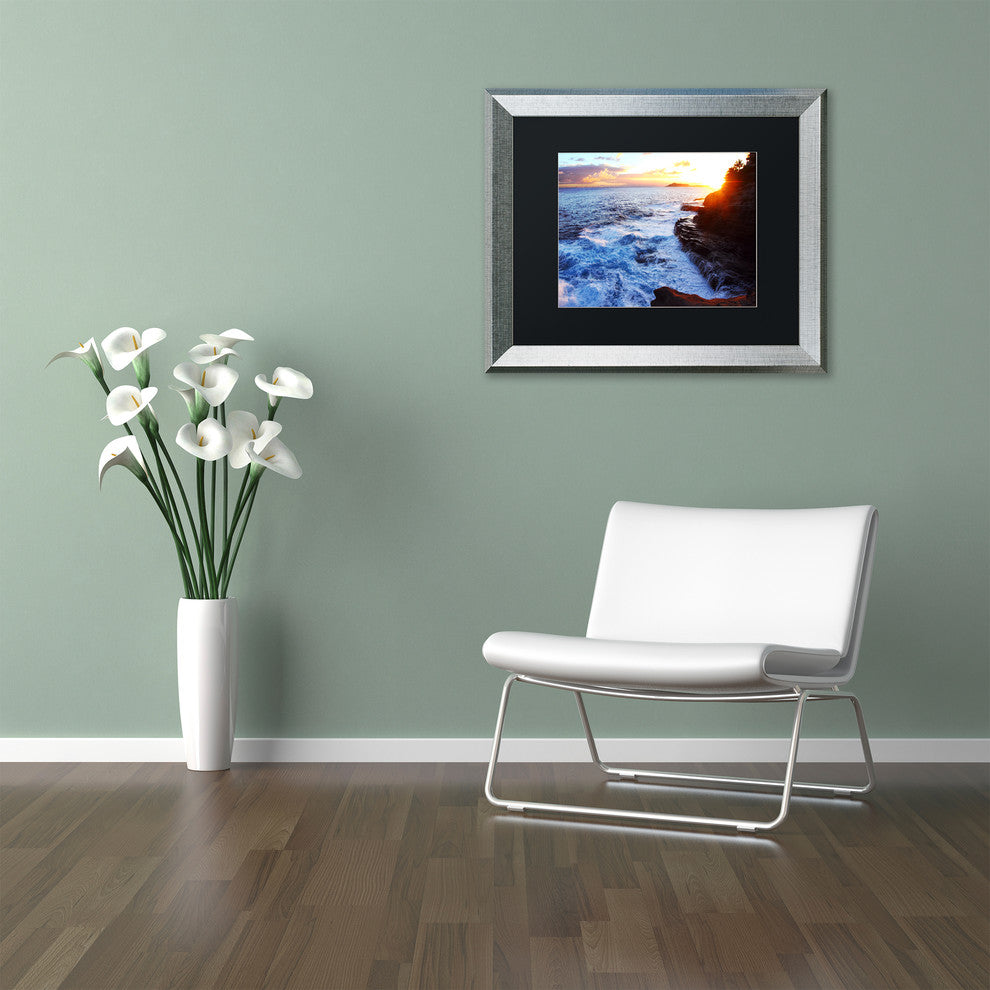 Jason Shaffer 'Hawaii 4' Matted Framed Art, Silver Frame, Black Mat, 14x11