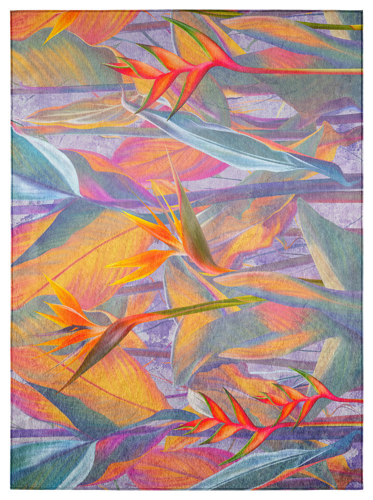 Indoor/Outdoor Tropics TC14 Passion Machine Washable 5' x 7'6" Rug