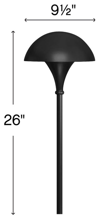 Hinkley Mushroom 26" 120v Path light, Black