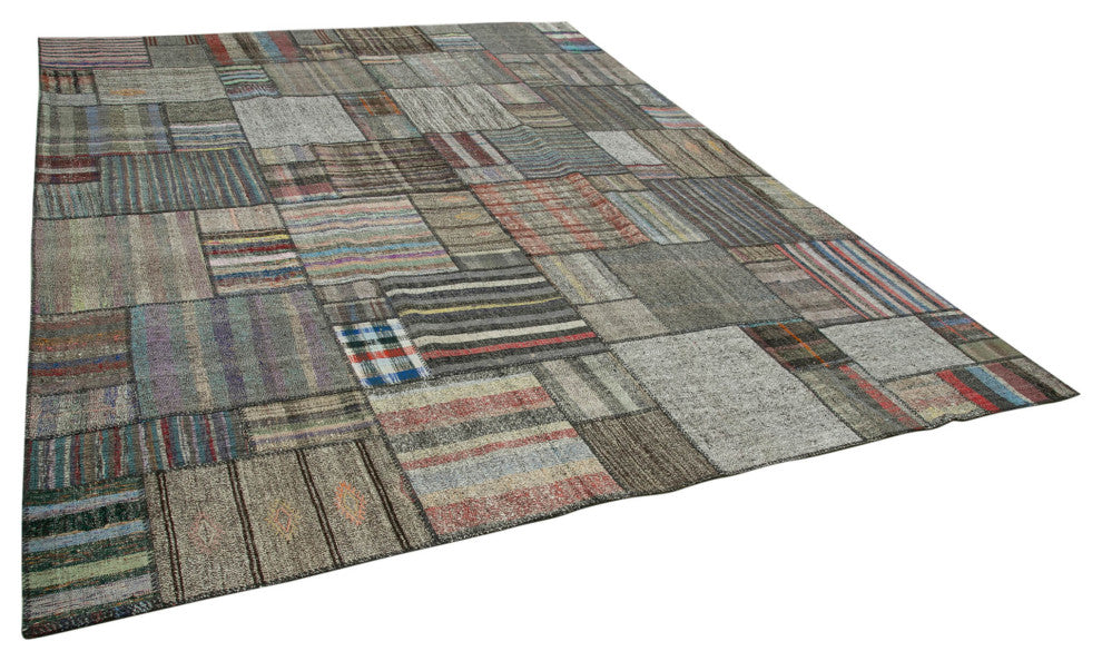 Rug N Carpet - Handmade Anatolian 10' 9'' x 13' 8'' Unique Patchwork Kilim Rug