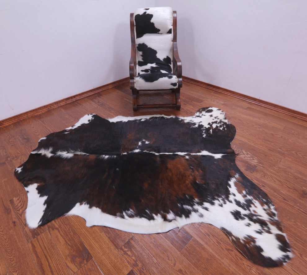 Natural Cowhide Rug 6' 10" X 6' 2" C2414
