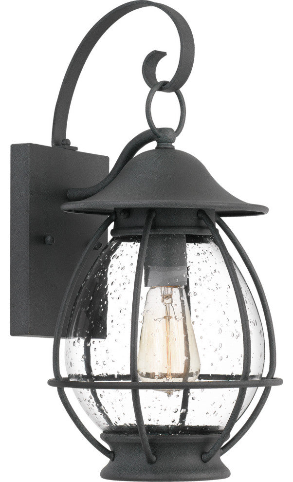 Quoizel BST8409MB 1-Light Outdoor Wall Lantern, Boston