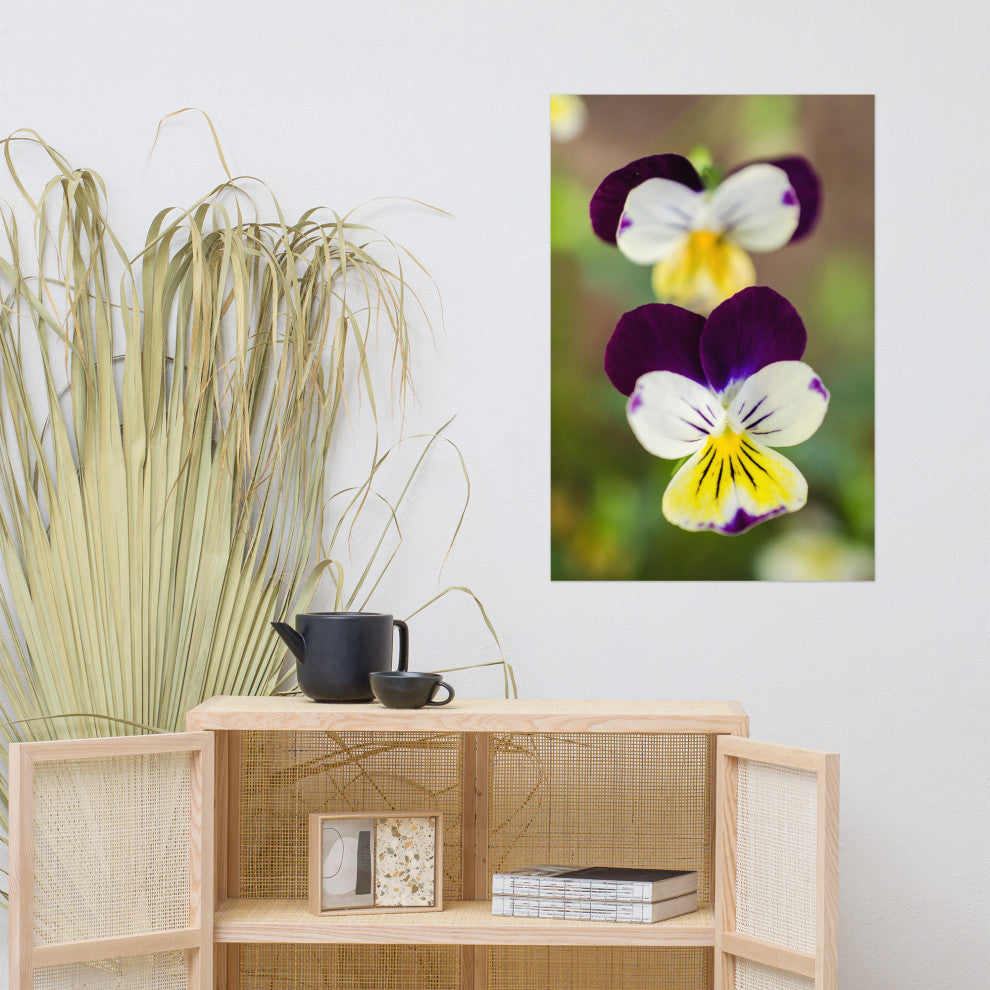 Pretty Little Violets Floral / Botanical Photograph Unframed Wall Art Prints, 24" X 36"