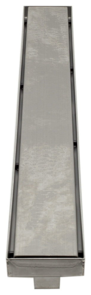 ALFI brand ABLD36B-PSS 36" Modern Stainless Linear Shower Drain w/ Solid Cover