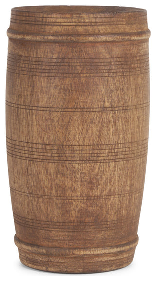 Porta Small Medium Brown Reclaimed Wooden Pot