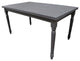 Luxembourg Rectangular Dining Table, Rustic Gray