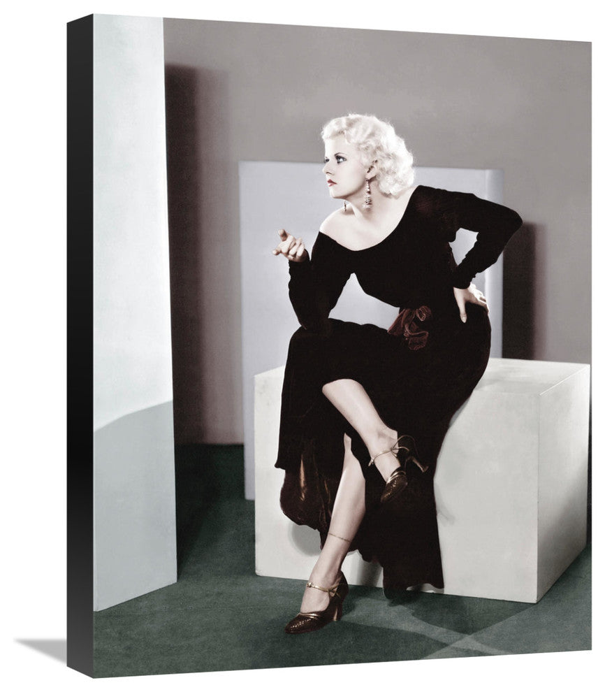 "Jean Harlow" Stretched Canvas Giclee by Hollywood Photo Archive, 17"x22"