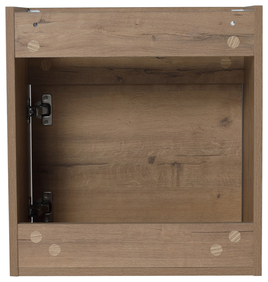 BNK 18" Small Bathroom Vanity with Sink 18 Inch, with Soft Close Door, 18x10, Imitative Oak