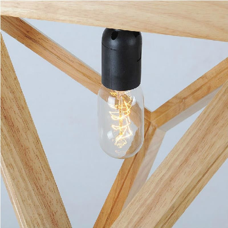 Triangle Wooden Pendant Lamp