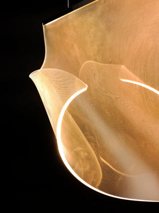 ET2 E24873-133 Rinkle 51"W LED Multi Light Linear Abstract - Polished Chrome