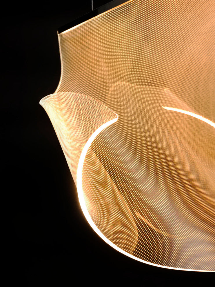 ET2 E24873-133 Rinkle 51"W LED Multi Light Linear Abstract - Polished Chrome