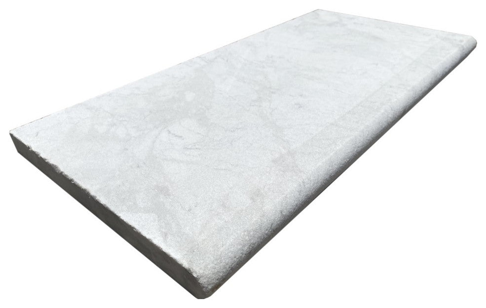 CroixWhite 12"x24" 3CM Marble Sandblasted Pool Coping 4"x4", Sample