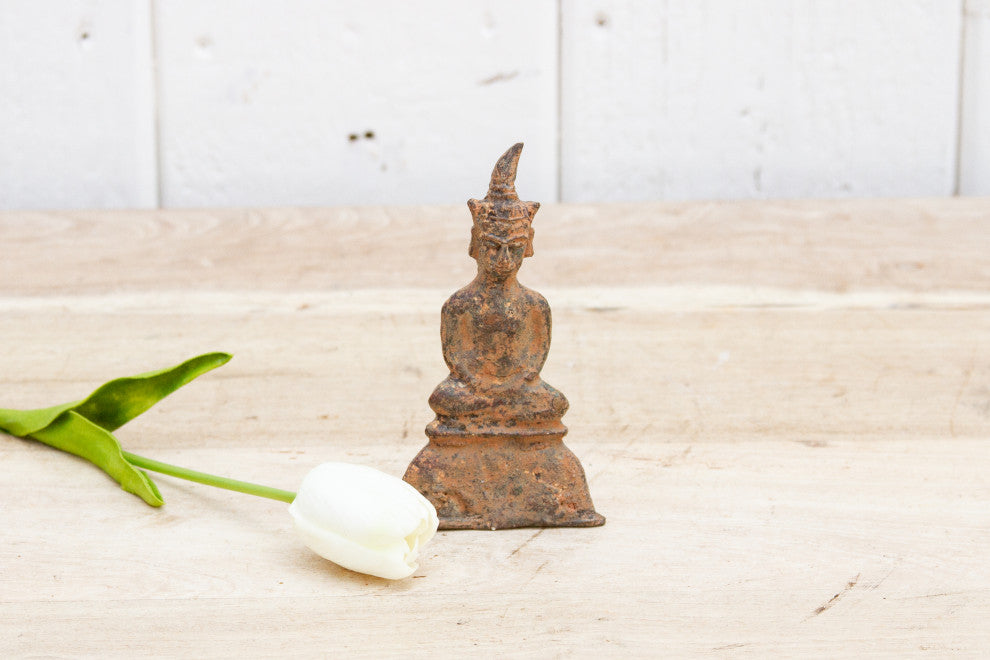 Antique Miniature Patinated Burmese Buddha