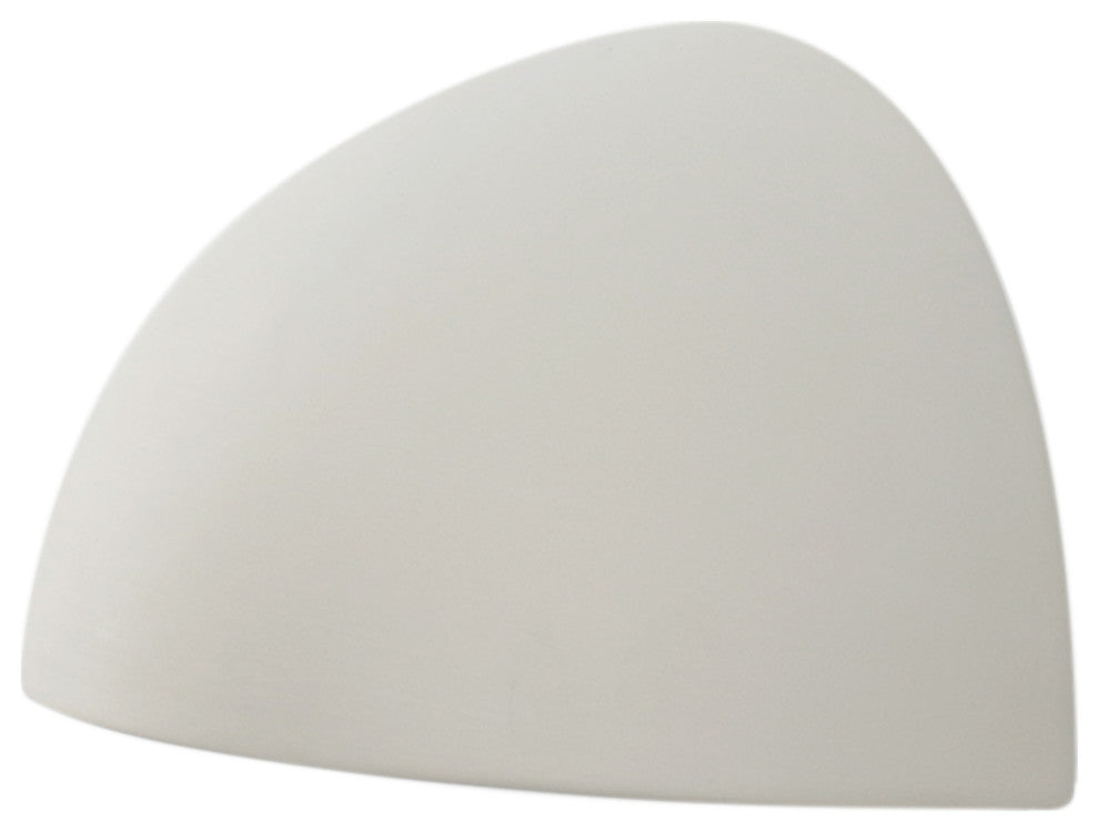 Bates Quarter Sphere Indoor Wall Light, Paintable Bisque