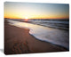 Seashore under Fiery Sunset Sky, Modern Seashore Canvas Art, 40"x30"
