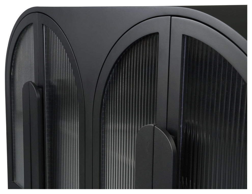 Close-up of arched door frame on white background