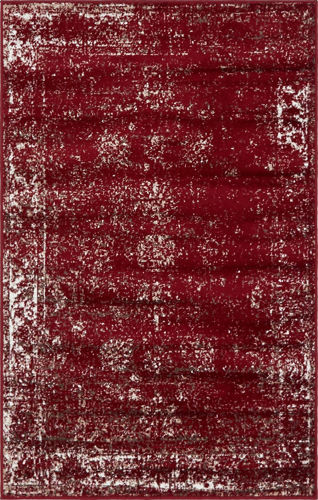 Unique Loom Burgundy Casino Sofia 3'x5' Area Rug